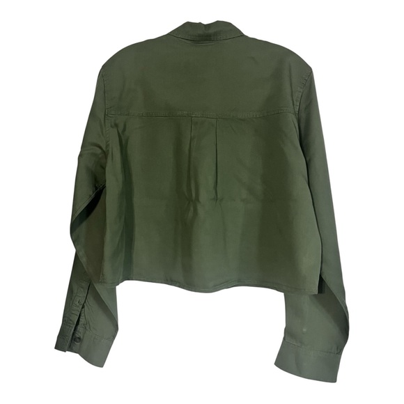 Universal Thread Dark Olive Button-Front Utility Top - Picture 2 of 4
